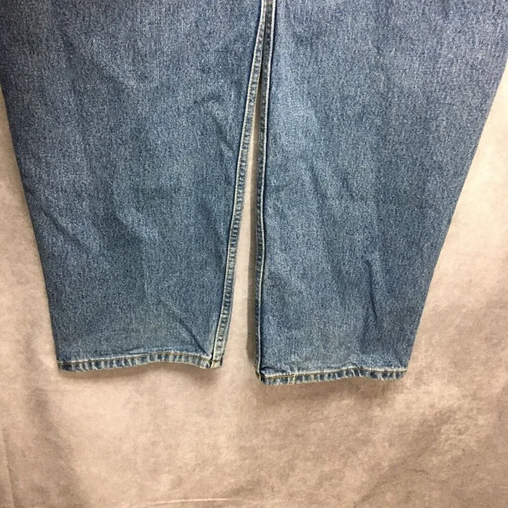 Levis Mens 550 Relaxed Fit Blue Jeans size 40x32 Cotton Denim Zipper Fly‎